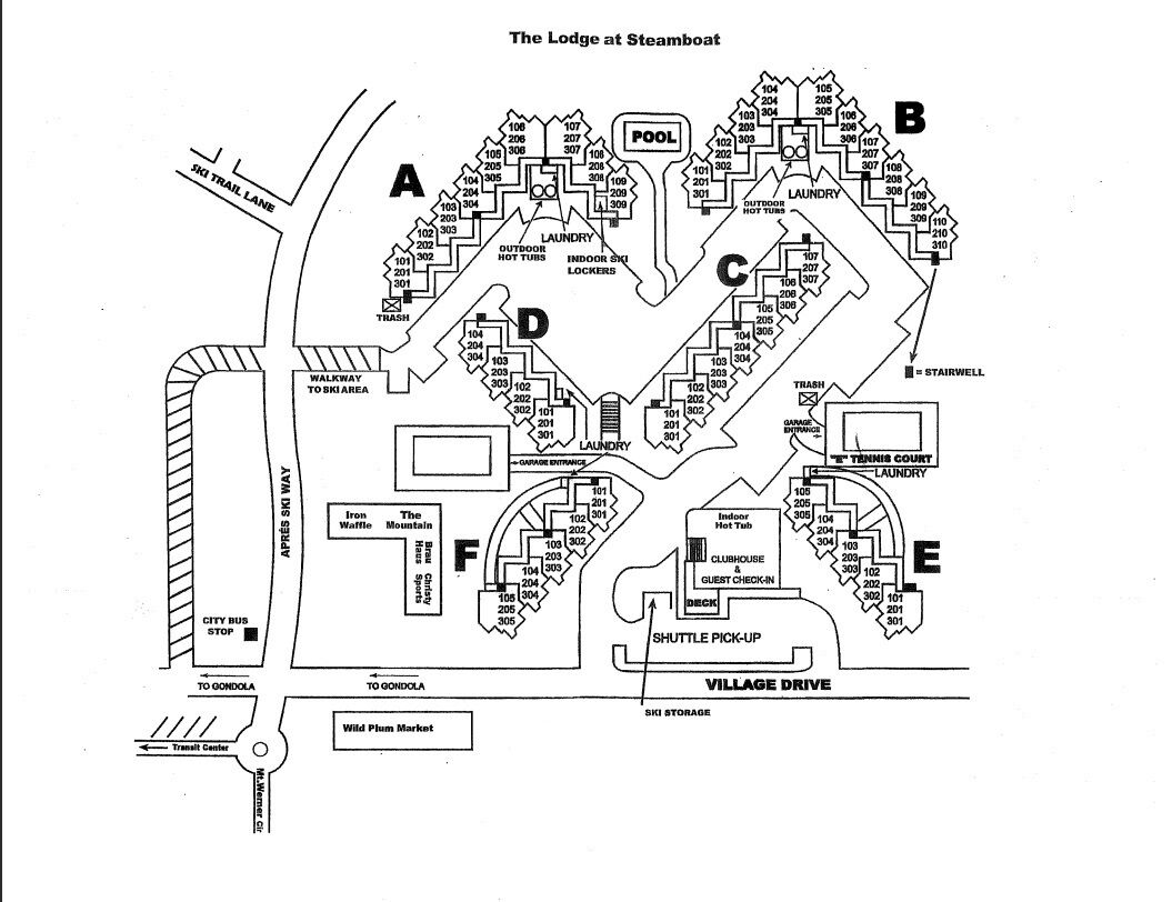The Lodge at Steamboat Property Map