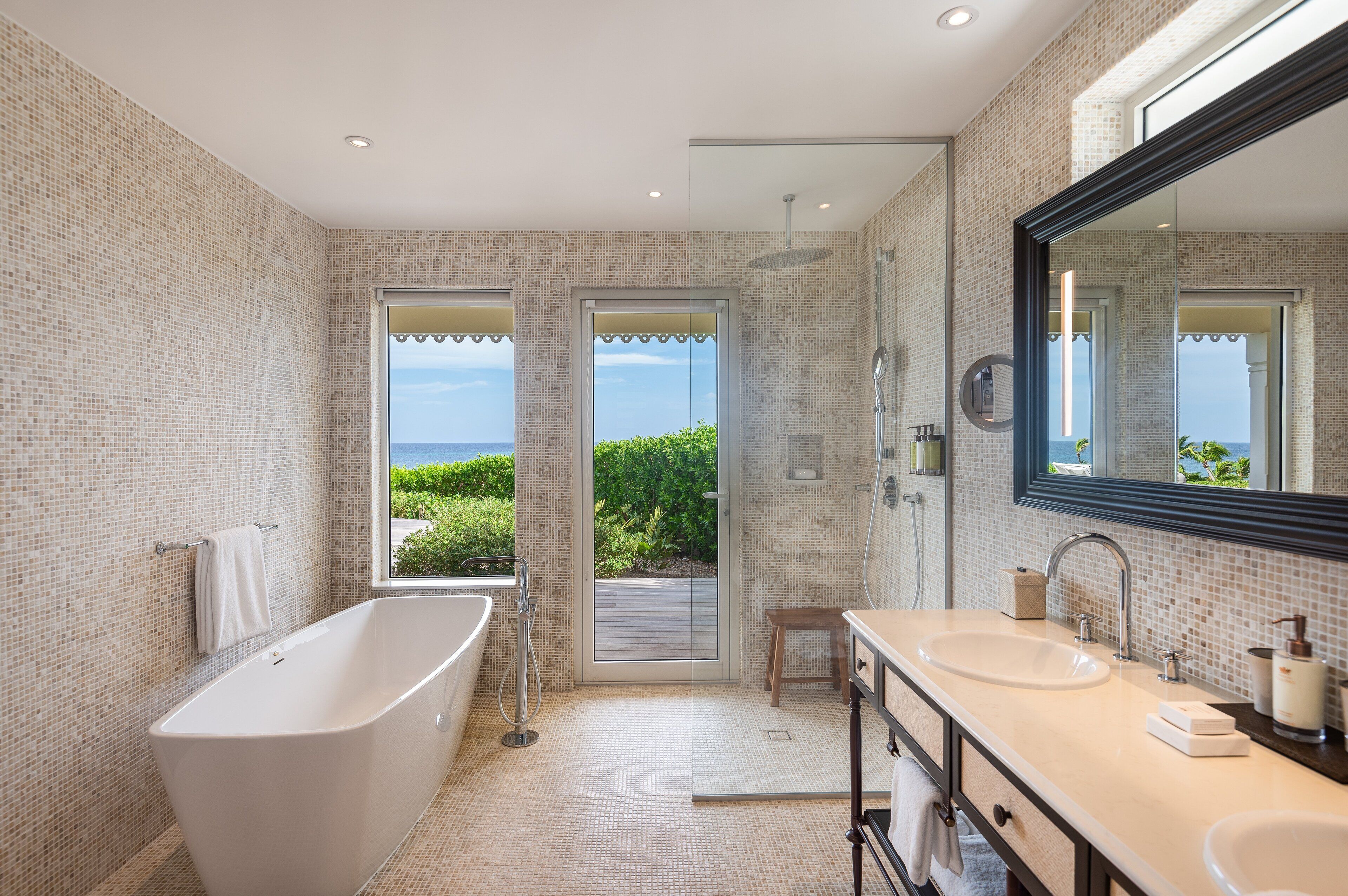 suite (bougainvillea) | bathroom | free toiletries, hair dryer, bathrobes, slippers