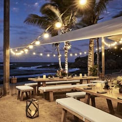 Breakfast, lunch, dinner served; Mediterranean cuisine, beach views