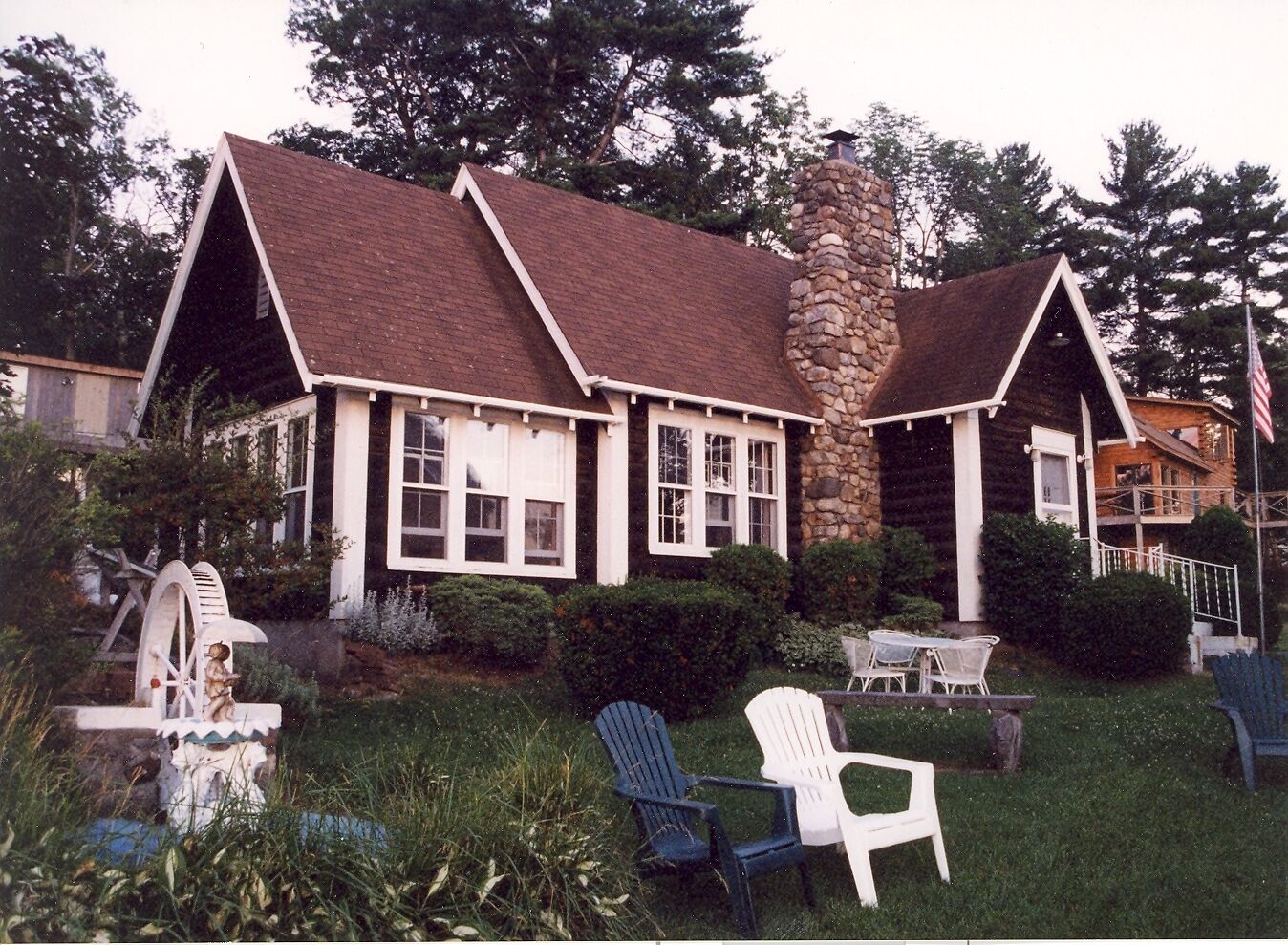 West-facing Lake Front Home on Lake George NY.  Private Dock, Afternoon Sun. 
