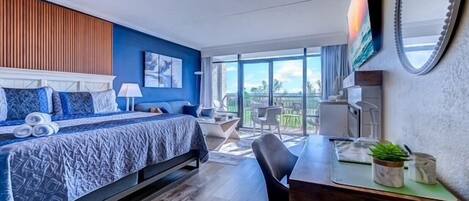 1 chambre, bureau, rideaux occultants, fer et planche à repasser