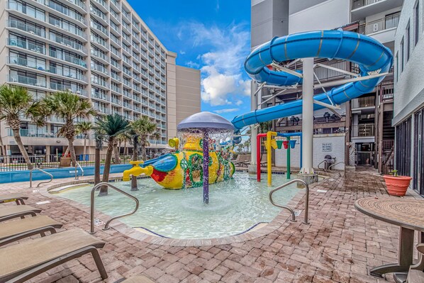 Indoor pool - Oceanfront King Suite-Beachfront Pool Deck w/ Hot Tubs-GC-124 (Myrtle Beach)