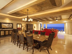 Dining - 4000 Sq.' 4 BR, 4 1/2 bath with sweeping Ocean views from every room! (Cabo San Lucas)