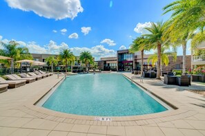 Pool - At Last You can Rent this Luxury Home on Magic Village Resort, Orlando Townhome 3701 (Orlando)