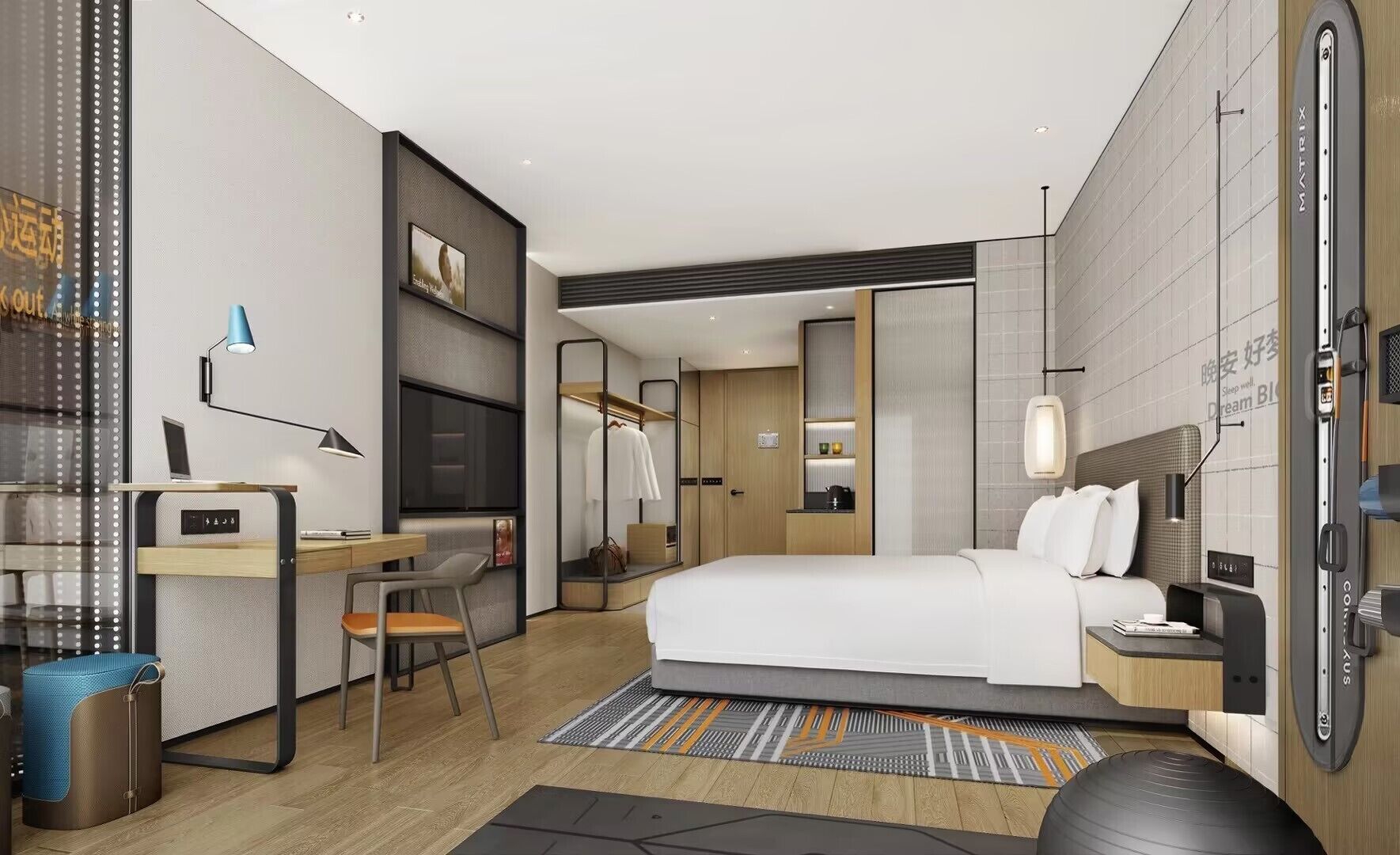 高級寢具、羽絨被、迷你吧、房內夾萬