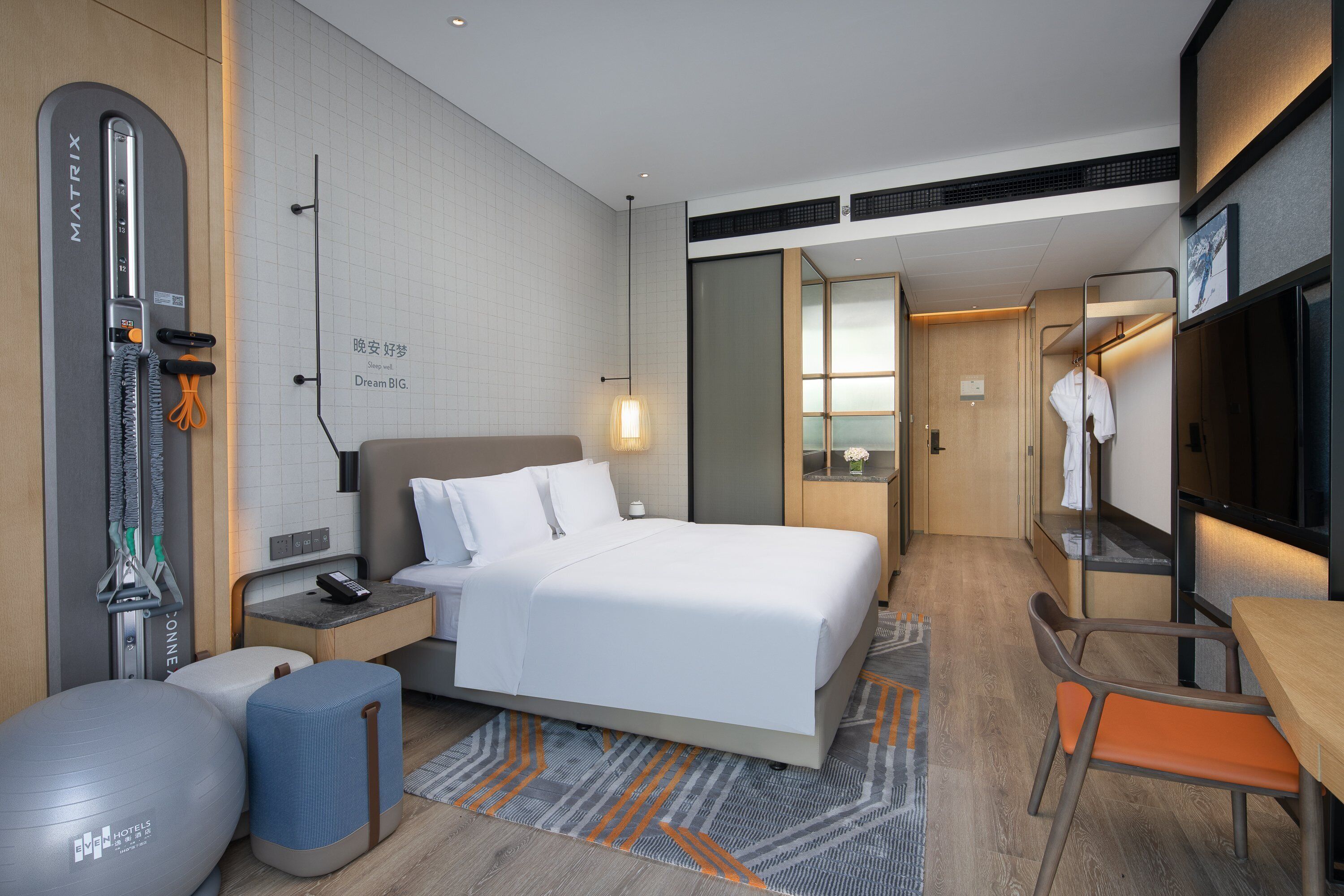 Literie de qualité supérieure, couette en duvet d'oie, minibar