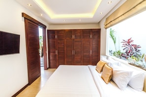 3 bedrooms, internet, bed sheets