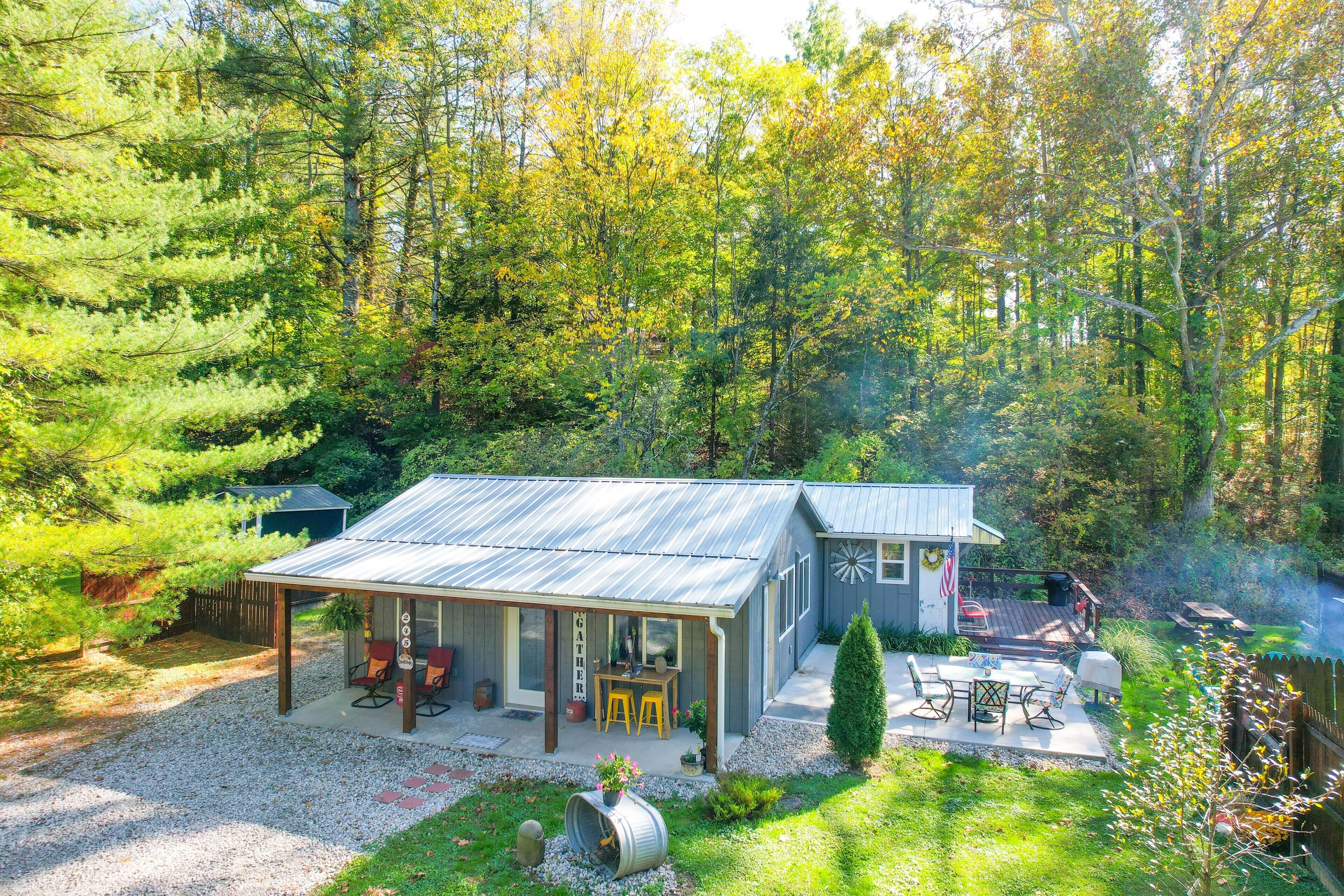 Tucked back in a quiet little nook