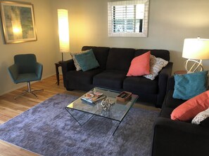 Een televisie, een dvd-speler en een filmbibliotheek