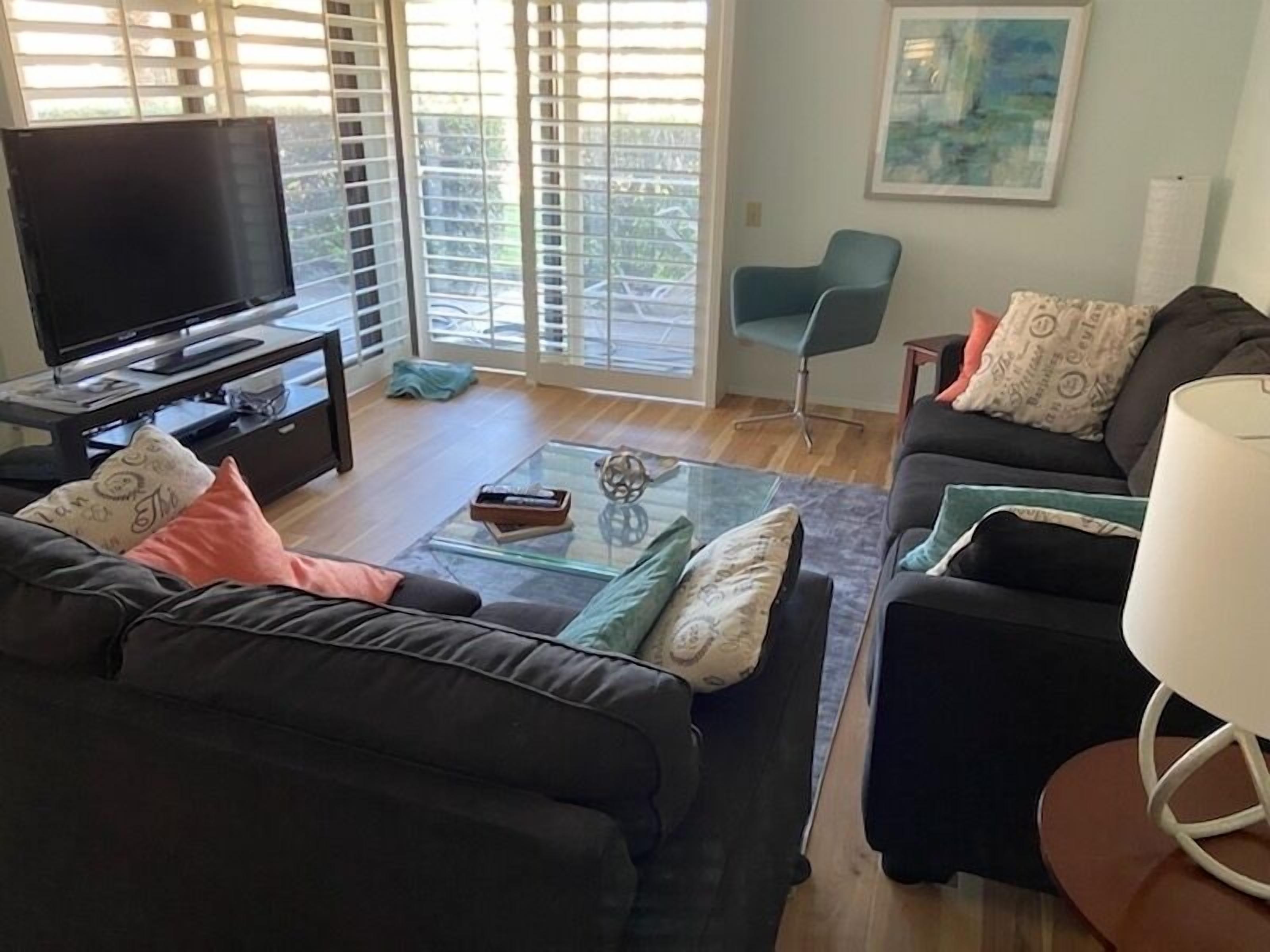 TV, DVD player, video library