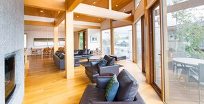 Fireplace - Exclusive 5 Bedroom Luxury Chalet, Niseko Chalet 1004 (Niseko)