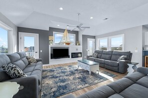 TV, DVD player, video library, stereo - 1507 - Voyage - Dog-Friendly Corolla Retreat | Private Pool (Corolla)