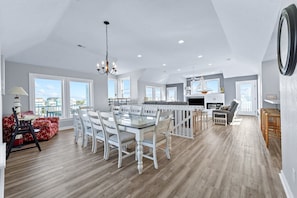 TV, DVD player, video library, stereo - 1507 - Voyage, 7-bed 5.5-bath, Corolla, NC, pet friendly, private pool, hot tub (Corolla)