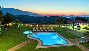 Pool - Villa Zeus with  private pool, sleeps 25 (Rethymnon Crete)