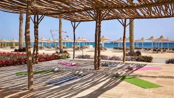 Private beach