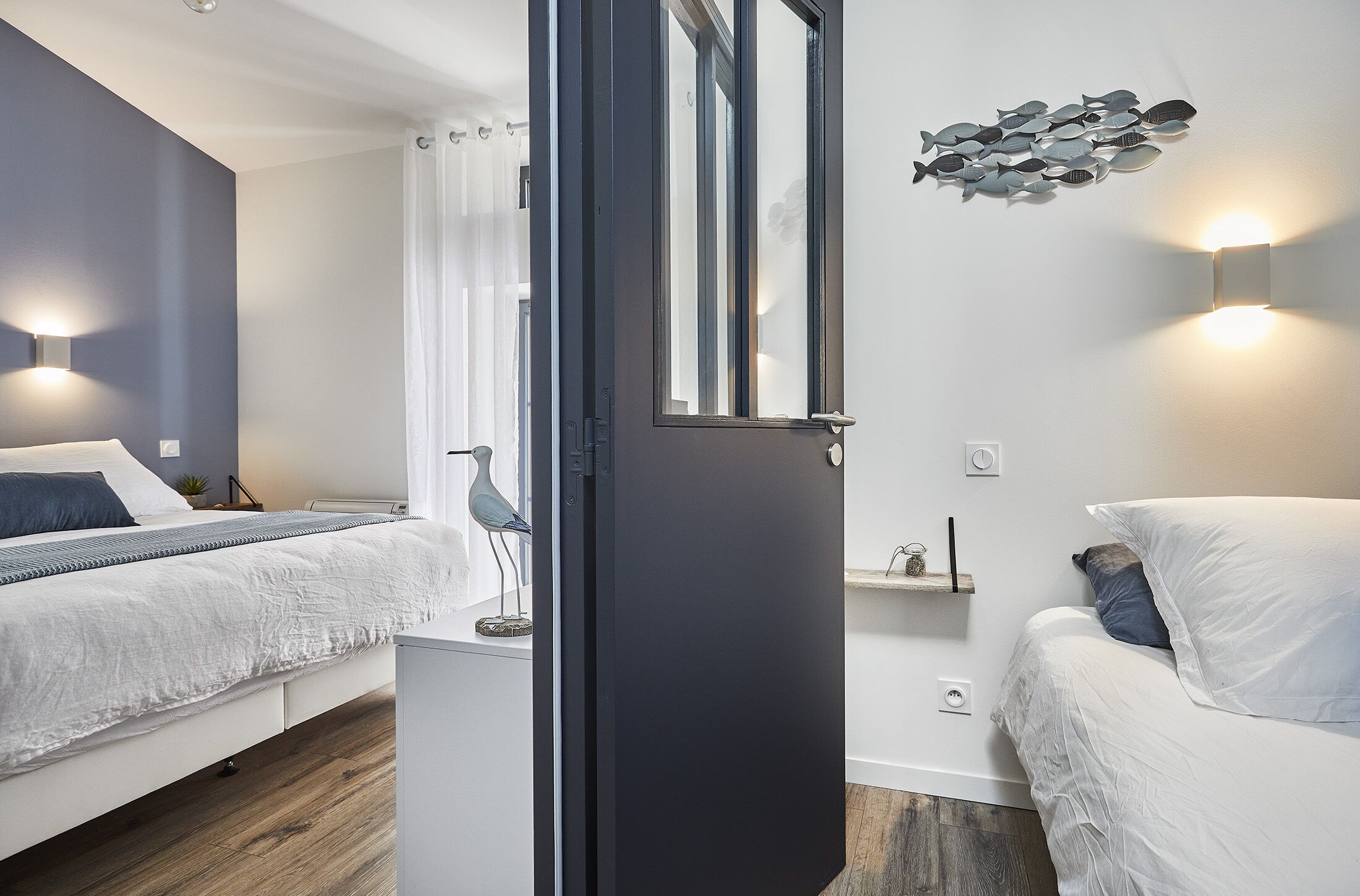 3 chambres, fer et planche à repasser, Wi-Fi gratuit, draps fournis