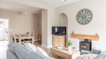 TV connectée, cheminée