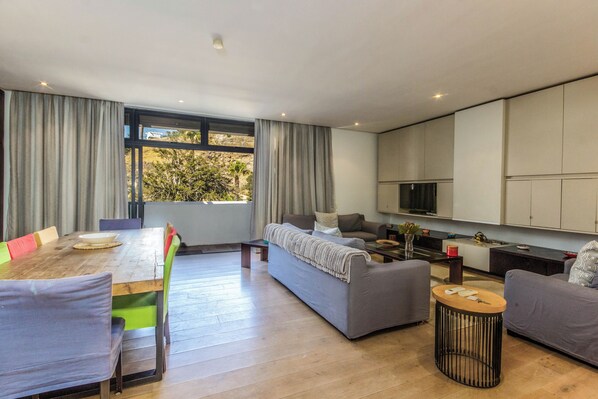 Apartment, 2 Bedrooms, Smoking, Balcony | Living room - Luxury 2 Bedroom With Roof Deck and Pool Dewaterkant (Cape Town)