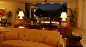 TV, fireplace, video games, stereo