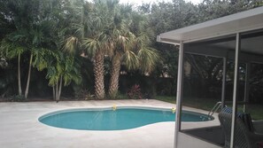 A heated pool