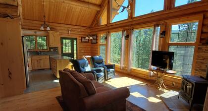 Beautiful log home along the St. Joe River in North Idaho