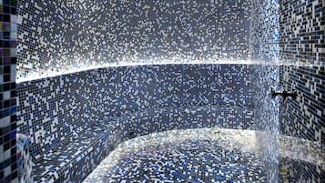 Experience the vibrant mosaic design in this unique public space.