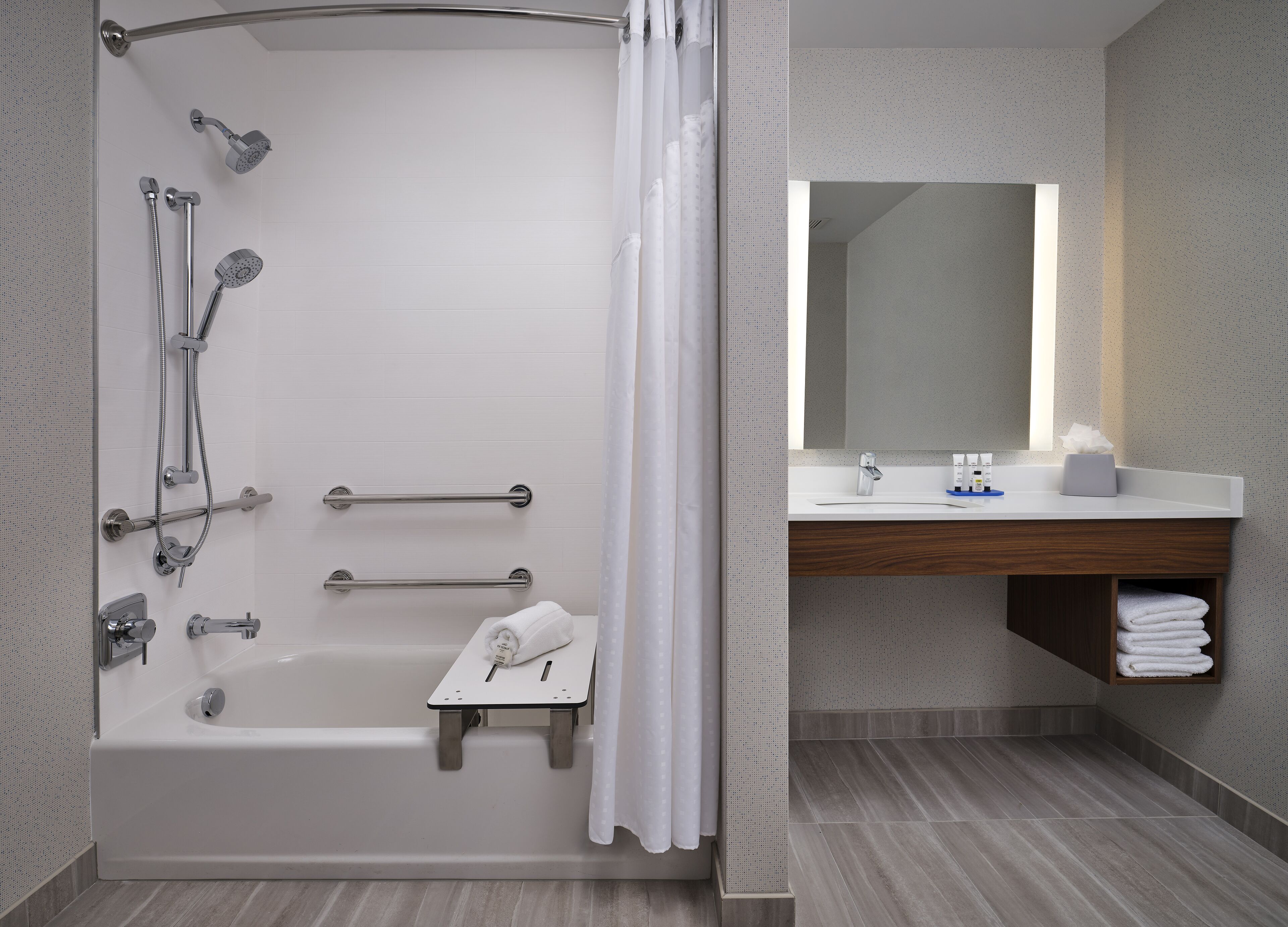 free toiletries, hair dryer, towels, soap