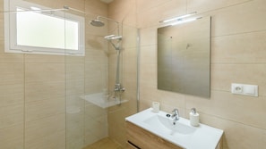 Shower, hair dryer