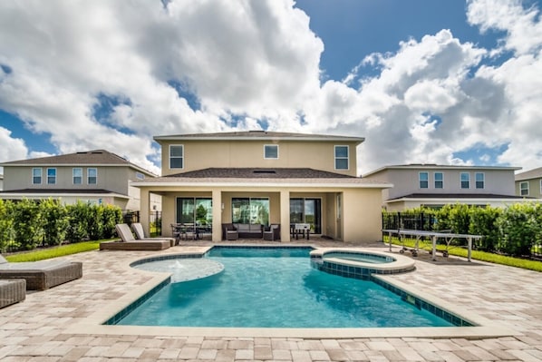 A heated pool