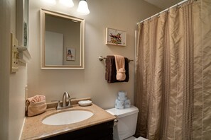 Hair dryer, towels