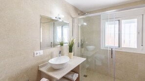 Shower, hair dryer