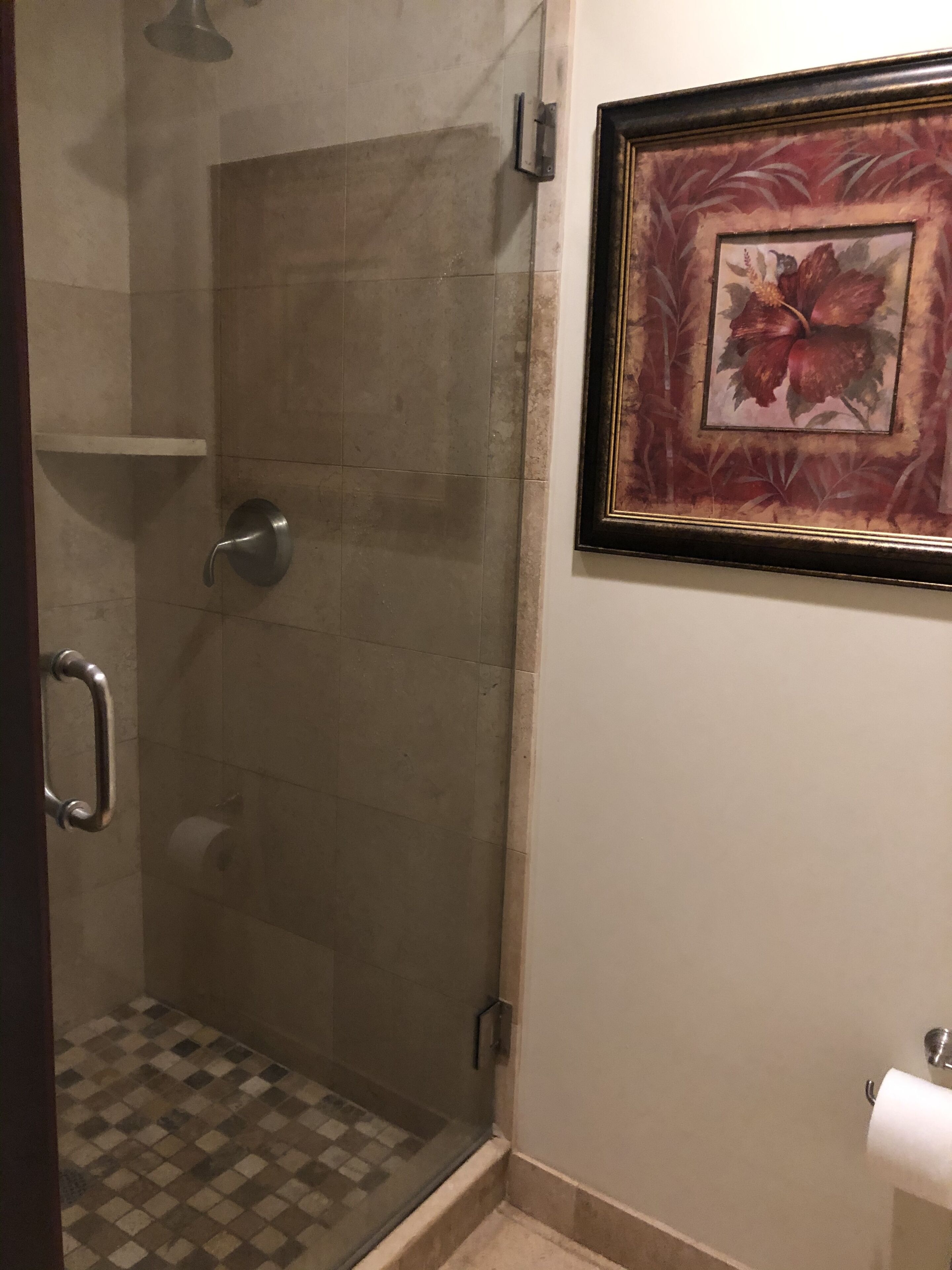 bathtub, hair dryer, towels, soap