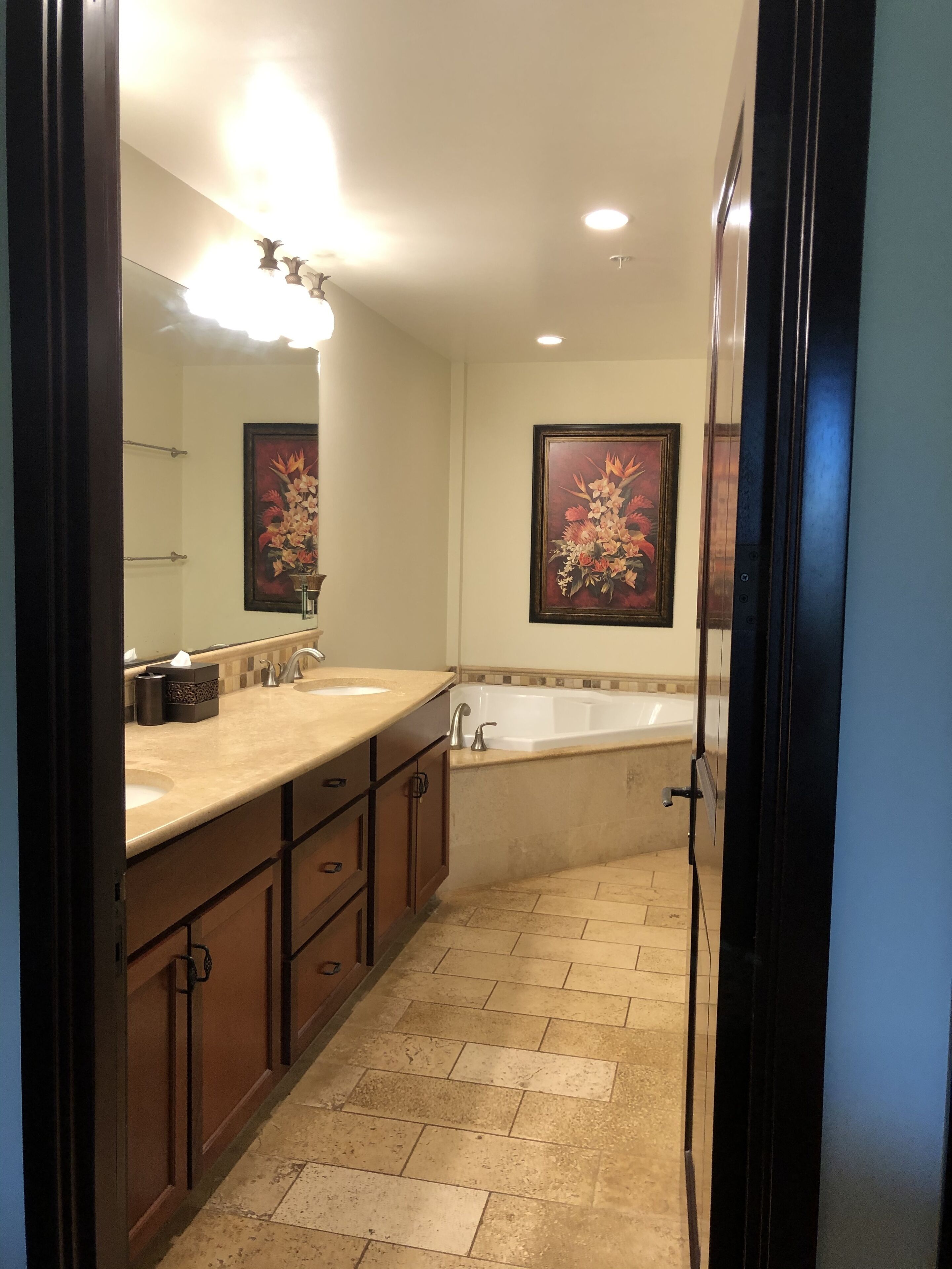 bathtub, hair dryer, towels, soap