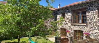 Farm cottage in Saint-Christophe-sur-Dolaison with terrace and private ensuite rooms