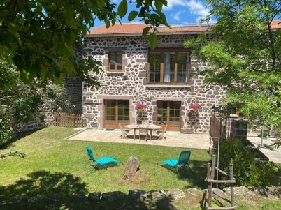 Farm cottage in Saint-Christophe-sur-Dolaison with terrace and private ensuite rooms