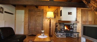 Spacious Stone House in Meygal Forest with Terraces, Fireplace, and Kids' Play Area