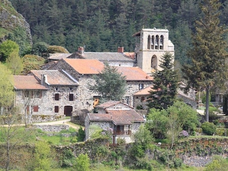 Exterior. Picturesque house in Arlempdes with fireplace and terrace