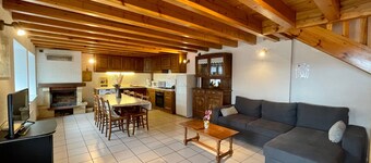 Charming Cottage: 4 Bedrooms, Fireplace, Enclosed Courtyard & Garage in Tranquil Village