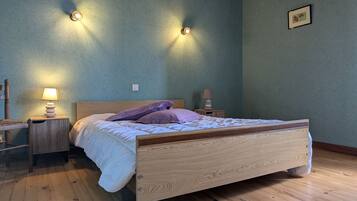 3 chambres, draps fournis