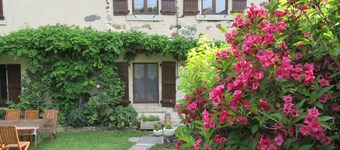 Restored farmhouse with enclosed garden and terrace, near Puy en Velay