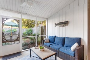 TV, offices - Newly Landscaped Patio | Serendipity (Mount Pleasant)