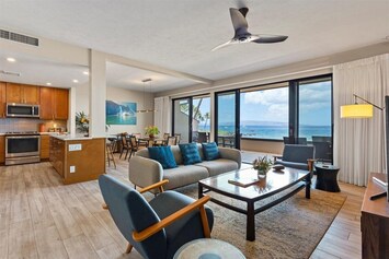 Living room with ocean view