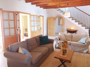 Télévision, cheminée, livres