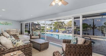 Stunning Remodel, HEATED POOL, Brand New Furnishings, Full Canal Sunset View