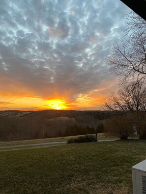Udsigt fra overnatningsstedet