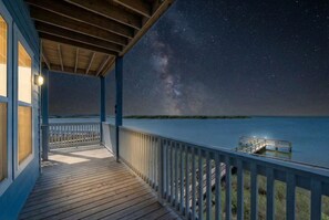 Terrace/patio - Bayfront Home with Scenic Views & Decks (Galveston)