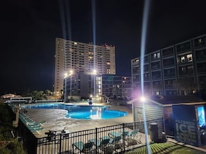 Indoor pool, outdoor pool