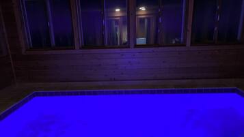 Indoor pool, a heated pool
