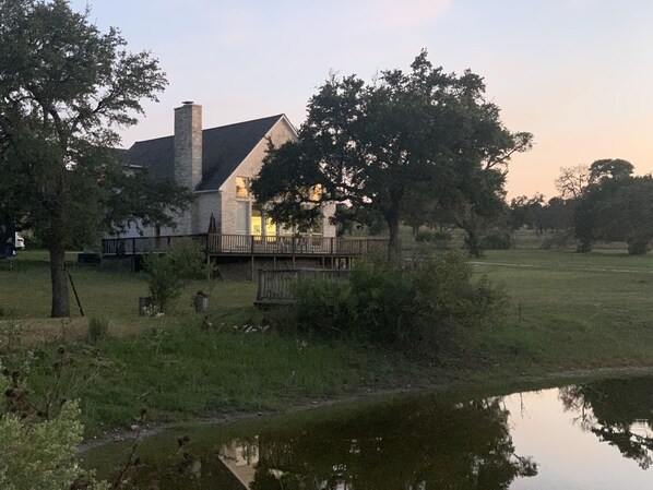 Exterior - Spacious Secluded Home on 5 Acres—Wrap-Around Deck, King Beds, Close to Main St (Fredericksburg)