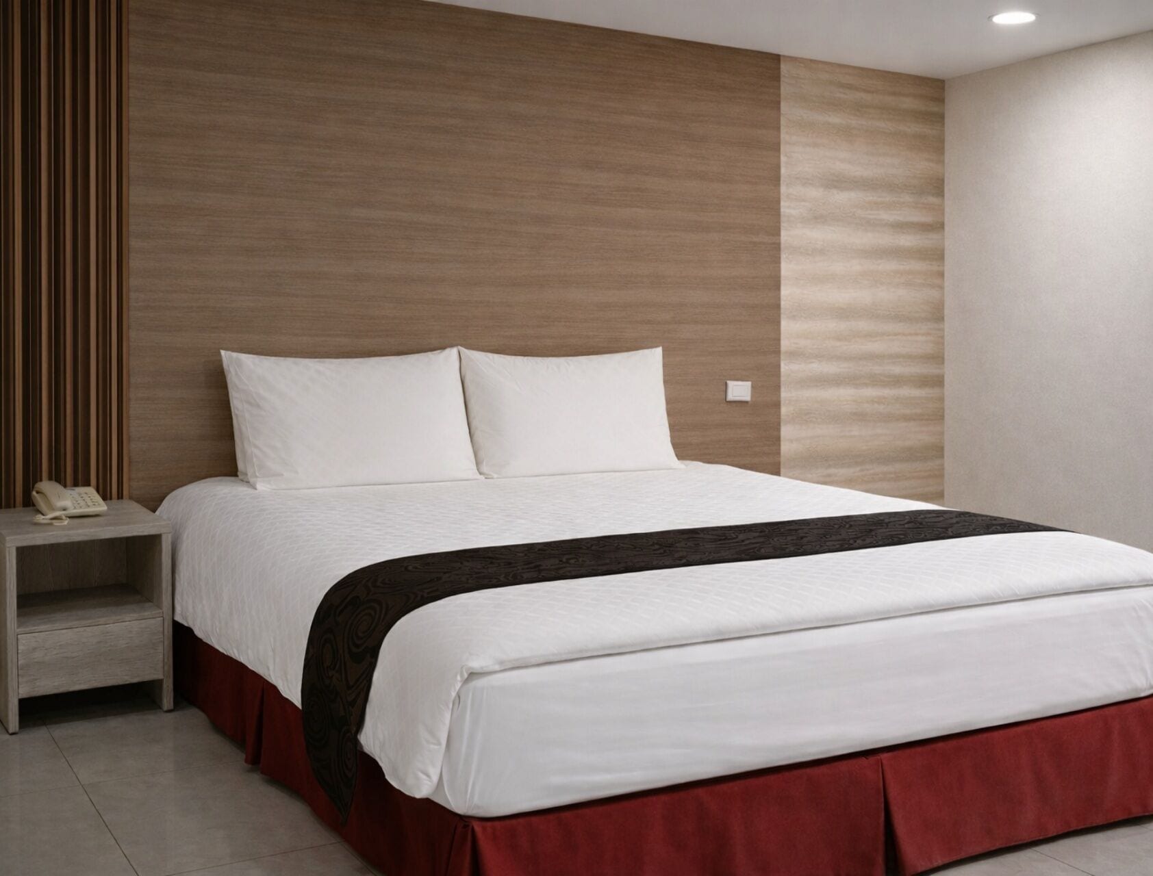 Escritorio, sistema de insonorización, wifi gratis y ropa de cama 